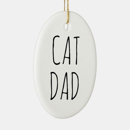 "Kat Pap" Eenvoudige moderne boerderij Keramisch Ornament (Rechts)