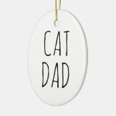 "Kat Pap" Eenvoudige moderne boerderij Keramisch Ornament (Links)