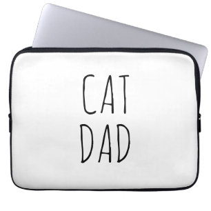 "Kat Pap" Eenvoudige moderne boerderij Laptop Sleeve