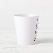 "Kat Pap" Eenvoudige moderne boerderij Latte Mok (Voorkant)