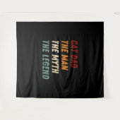 Kat pap het Man de mythe de legende Wandkleed (Voorkant (horizontaal))