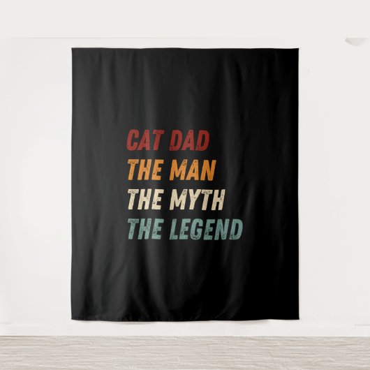 Kat pap het Man de mythe de legende Wandkleed (Voorkant)