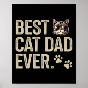 Kat Pap Ooit Voor Vaders Dag Verjaardag Kerstmis 1 Poster