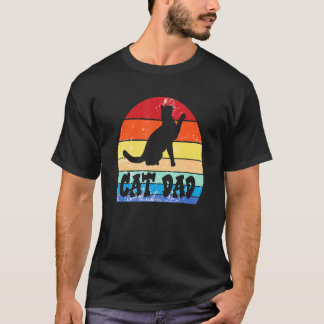 Kat pap  retro zonnekat pap keuten t-shirt
