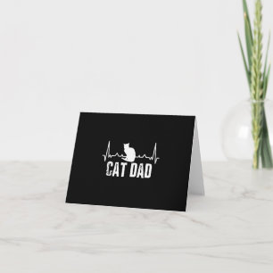 Kat pap voor vaders dag Kat-retro-product Kaart