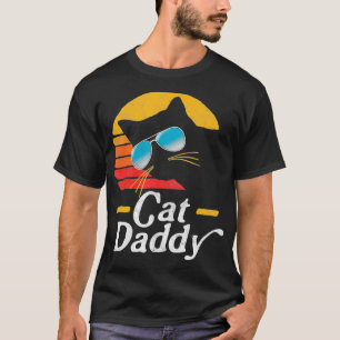 Kat Papa  80s Style Cat Retro Sunglazen T-shirt