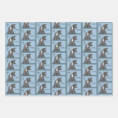 Kat Papa Adoptie Vaderdag Inpakpapier Vel (Voorkant 2)