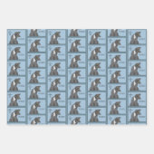 Kat Papa Adoptie Vaderdag Inpakpapier Vel (Voorkant)