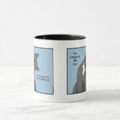 Kat Papa Adoptie Vaderdag Mok (Midden)