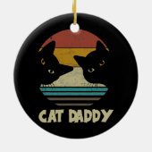 Kat papa  beste kat papa ooit keramisch ornament (Achterkant)