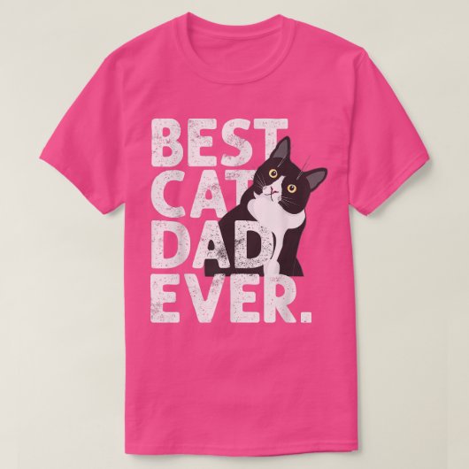 Kat papa beste kat vader ooit t-shirt (Design voorkant)