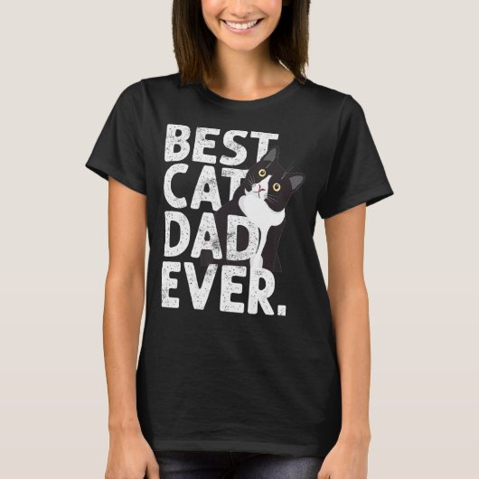 Kat papa beste kat vader ooit t-shirt (Voorkant)