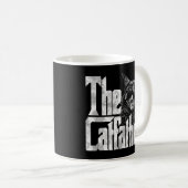 Kat papa de Catfather Crazy Eyepatch Cat Father Ki Koffiemok (Voorkant rechts)