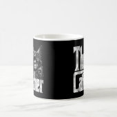 Kat papa de Catfather Crazy Eyepatch Cat Father Ki Koffiemok (Center)