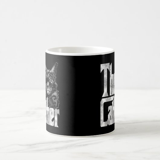 Kat papa de Catfather Crazy Eyepatch Cat Father Ki Koffiemok (Center)