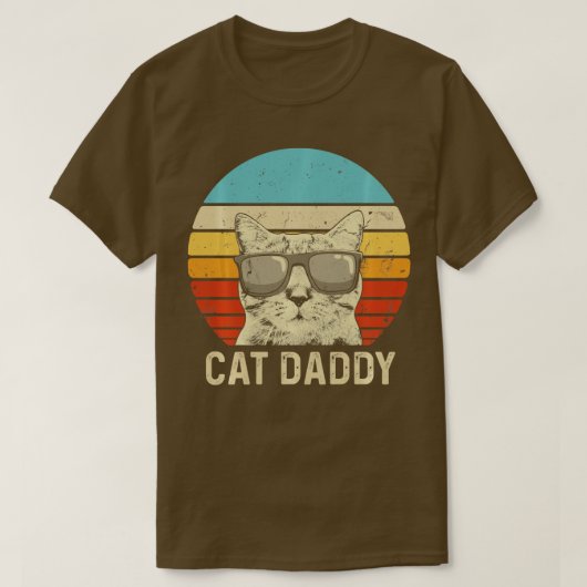 kat papa Funny Cat Lover Cat Dad Fathers T-shirt (Design voorkant)
