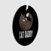 Kat papa | Funny Cat Lover for Fathers Day Ornament (voorkant)