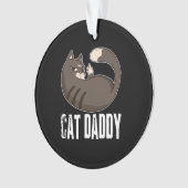 Kat papa | Funny Cat Lover for Fathers Day Ornament (voorkant)