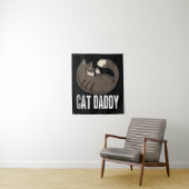 Kat papa | Funny Cat Lover for Fathers Day Wandkleed (In situ)