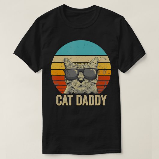 kat papa Funny Cat Lover Gift Cat Dad Fa T-shirt (Design voorkant)