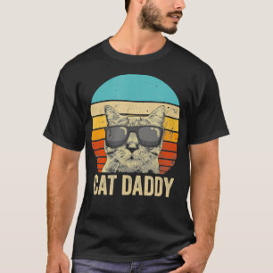 kat papa Funny Cat Lover Gift Cat Dad Fa T-shirt