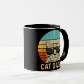  kat papa Funny Cat Lover Gift Cat Dad Mok (Voorkant rechts)