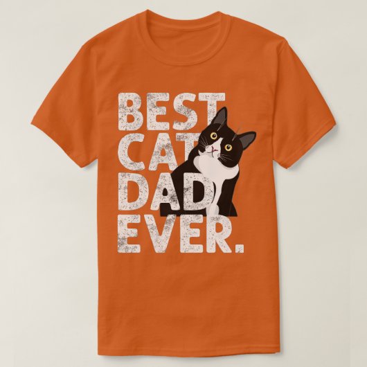 Kat papa Gift Best Cat Pap Ever T-shirt (Design voorkant)