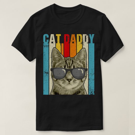 Kat papa grappige kat met luidop t-shirt (Design voorkant)