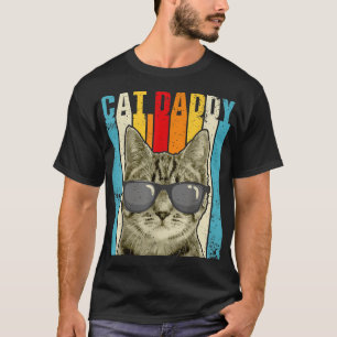 Kat papa grappige kat met luidop t-shirt