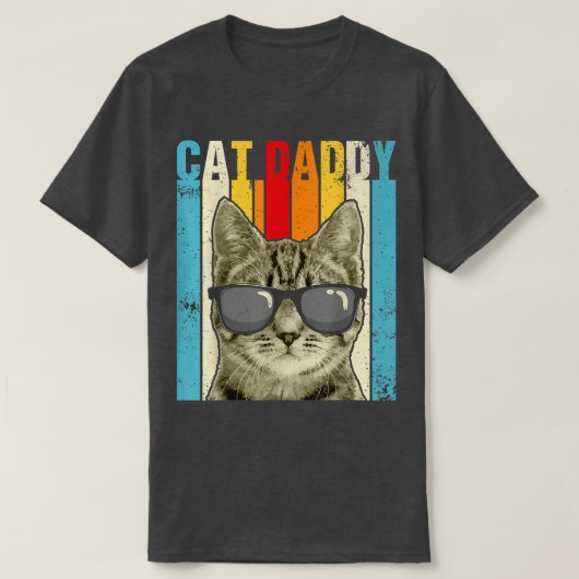Kat papa grappige kat met luidop t-shirt (Design voorkant)