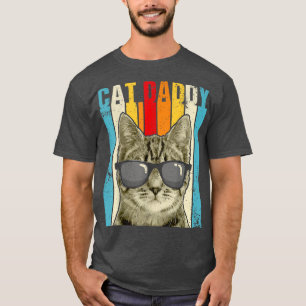 Kat papa grappige kat met luidop t-shirt