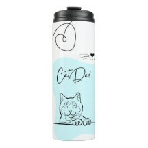 Kat Papa Huisdier Ouder Kat Print Tumbler
