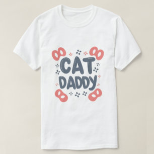 kat papa, kat liefhebber vader huisdier vader kat t-shirt
