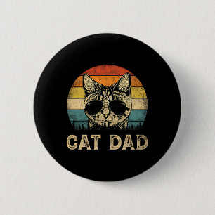 Kat Papa Kat Liefhebbers Papa Vaderdag Ronde Button 5,7 Cm