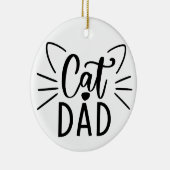Kat papa keramisch ornament (Rechts)