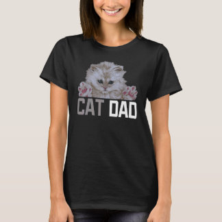 Kat papa Kitten Kat eigenaars van moederkat T-shirt