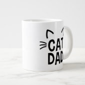 Kat papa met oren en whiskers grote koffiekop (Voorkant rechts)