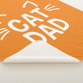 Kat papa met oren en whiskers sherpa deken (3/4)