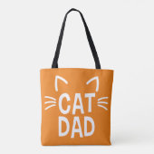 Kat papa met oren en whiskers tote bag (Achterkant)