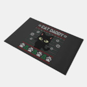 Kat Papa Oegly kerstkeuken Pajama Kitty Cat Deurmat (Schuin)