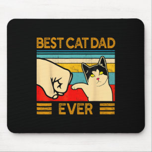 Kat Papa Ooit Vaderdag Gift Kat Papa Voor Mannen Muismat