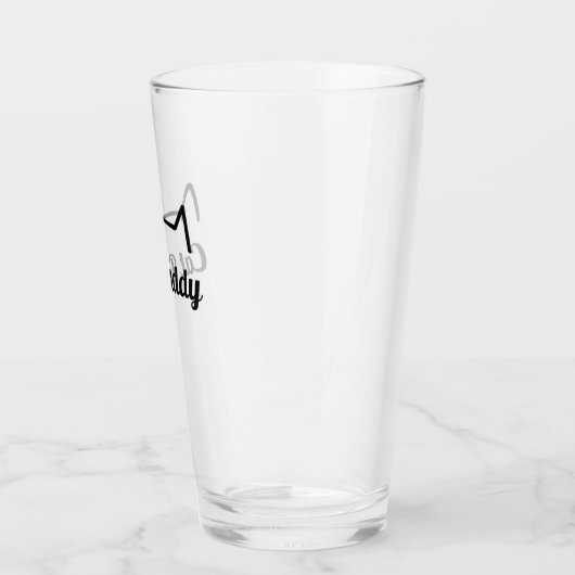 Kat papa Pint Glass Glas (Links)