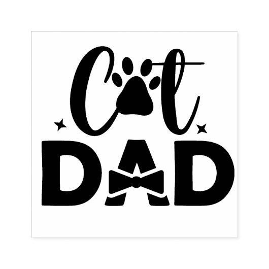 Kat papa Rubber Stempel (Afrduk)