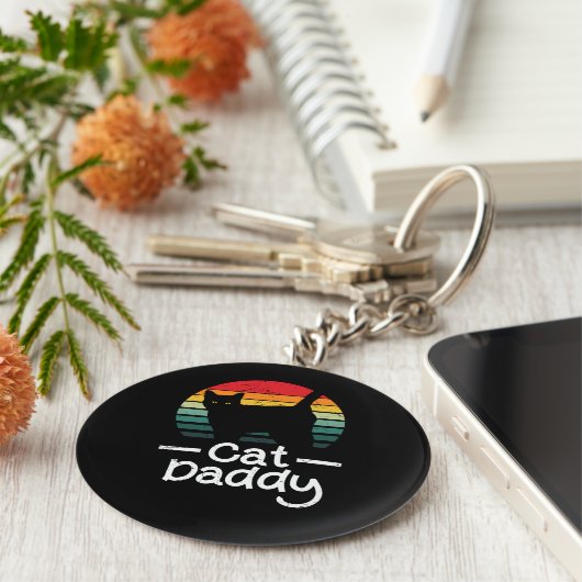 Kat papa sleutelhanger (Zijkant)