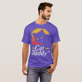 Kat Papa  tachtig stijl Kat Retro T-shirt (Voorkant volledig)