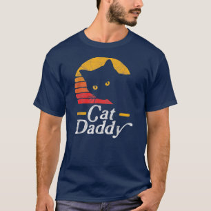 Kat Papa  tachtig stijl Kat Retro T-shirt
