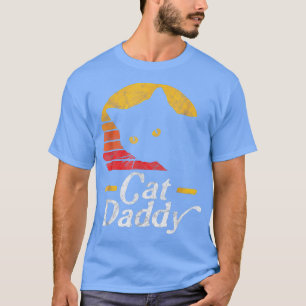 Kat papa tachtig stijl Kat Retro verafstanden T-shirt