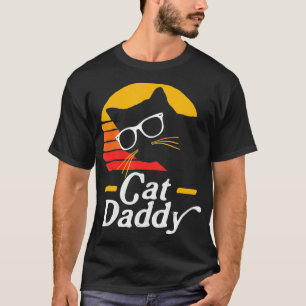 Kat Papa  tachtig stijlvol Kat Hipster Glass T-shirt