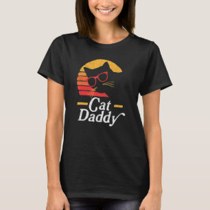 Kat Papa tachtig stijlvol Kat Hipster Glass T-shirt