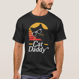 Kat Papa tachtig stijlvol Kat Hipster Glass T-shirt